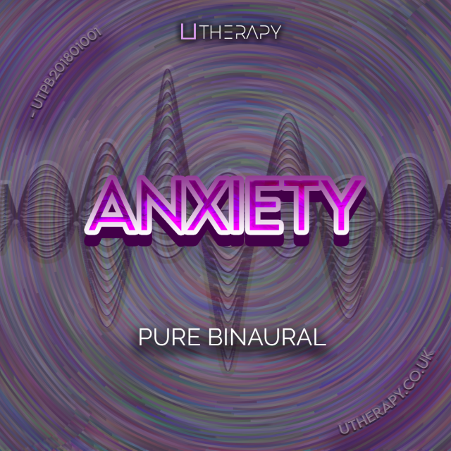 Cover art for a binaural beats audio track designed to calm the mind and reduce anxiety